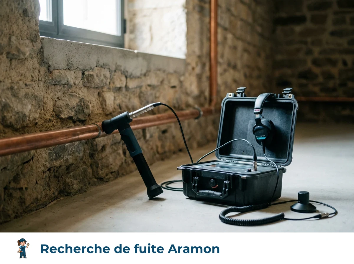 Recherche de fuite à Aramon