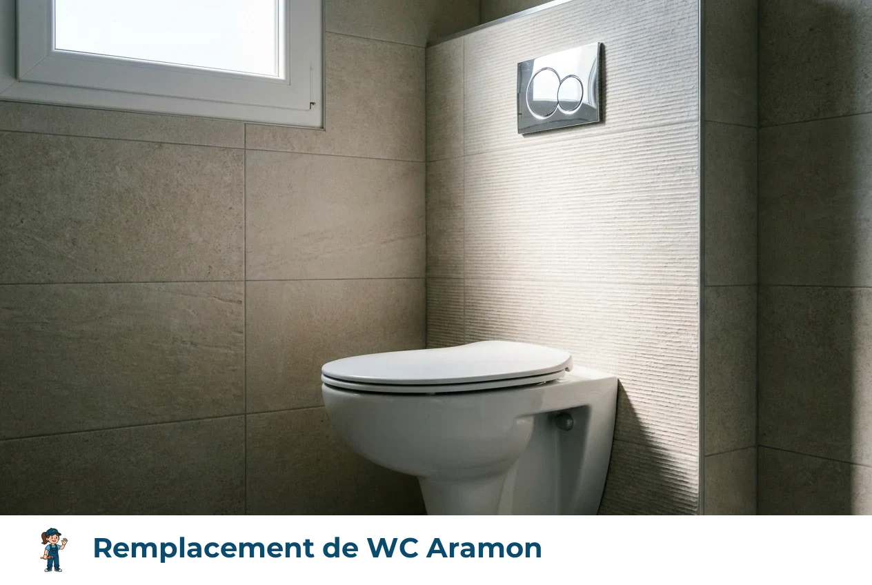 Remplacement de WC à Aramon