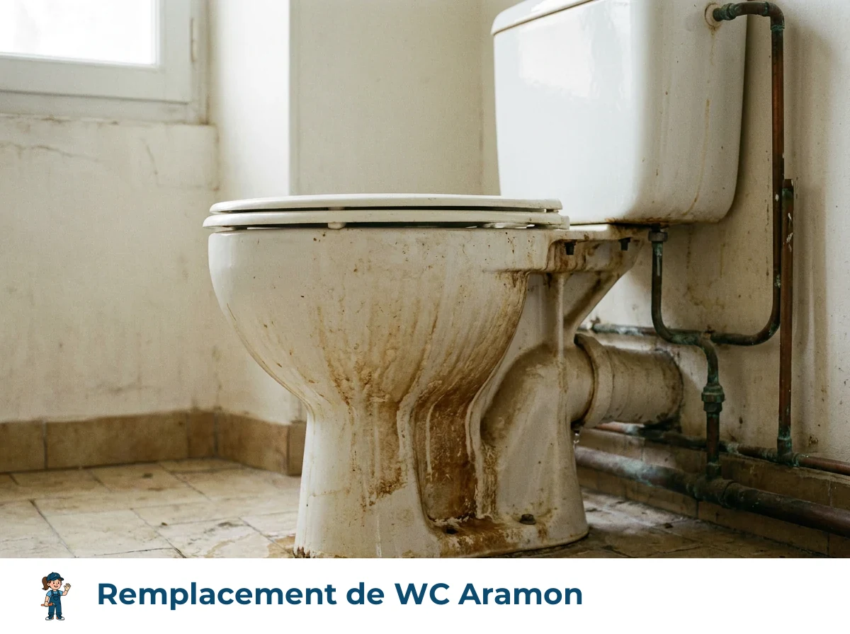 Remplacement de WC à Aramon