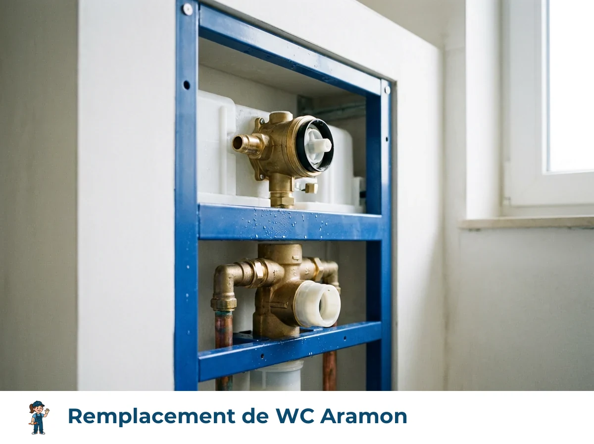 Remplacement de WC à Aramon